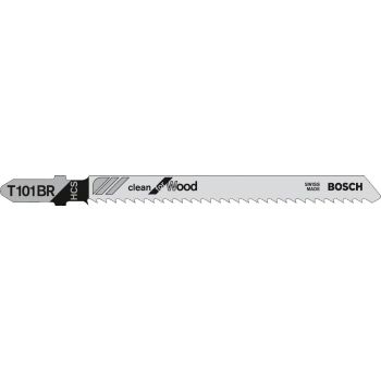 Jigsaw Blades T101BR 100.0 mm CLEAN FOR WOOD 3tk/p BOSCH 2608633779