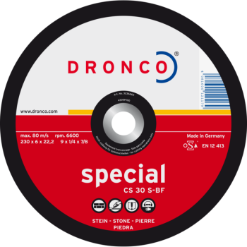 Обдирочный диск по камню 150x6.0x22 CS30S superior T42 DRONCO 3156660100