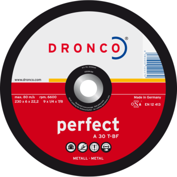 Обдирочный диск 180x 6.0x22 A 30T perfect T42 DRONCO 31860411101