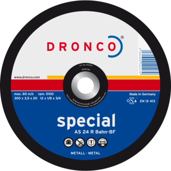Cutting disc 300x4.0x22.2 AS24R BAHN superior 80m/s DRONCO 1301376100