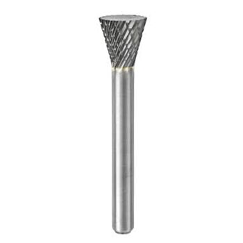 Kietmetalio borfreza WKN Inverted Cone  9.6x 9.6x6.0-55mm Diamond Cut Tungsten Carbide N61010-8 PROCUT