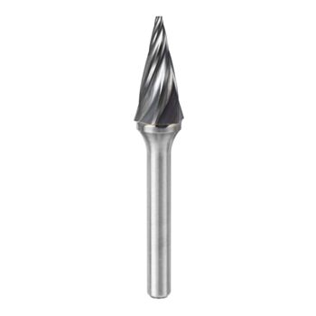 Kietmetalio borfreza SKM Cone 12.7x22.0x6.0 Alu-plastic Tungsten Carbide L=71mm M61222-3 PROCUT