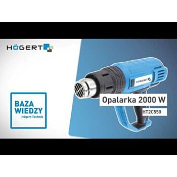 Professional Heat Gun  HT2C550 2000W/230V 300/500I/min HÖGERT