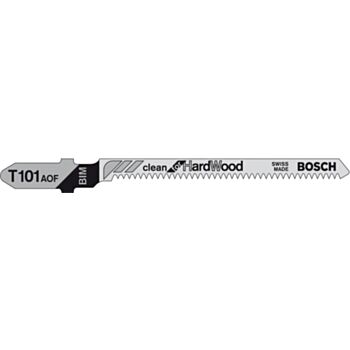 Jigsaw Blades T101AOF  83.0 mm Clean for HARD WOOD 3tk/p BOSCH 2608636225