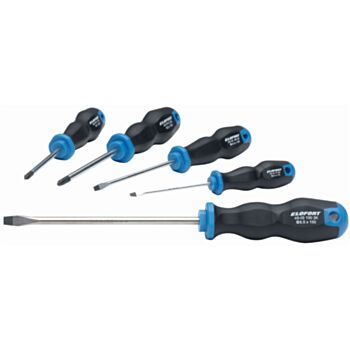 Screwdriver Set  5pcs. 3.0-4.0-6.5 /PH1-2 No.45-SK5-2K ELOFORT