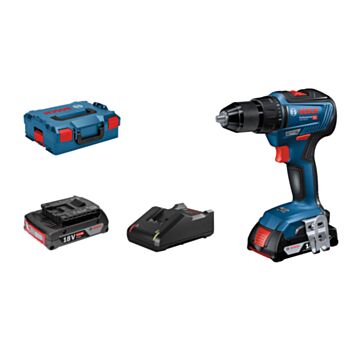 Cordless Drill/Driver GSR 18.0 V-55, LB 2x2.0, 18V-40 BOSCH 06019H5201