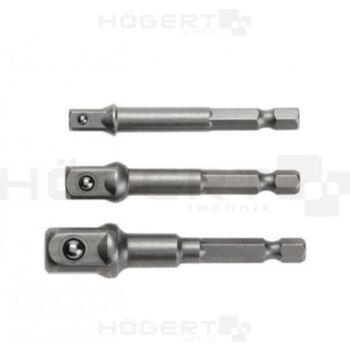 Adaptors for sockets set 3pcs. 1/4"-3/8"-1/2" HT1S445 HÖGERT