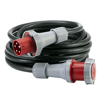 Extension cable 10m INDUSTRIAL neopreen H07RN-F 5G10.0 CEE 5x63A,400V VKD106310 HEDI