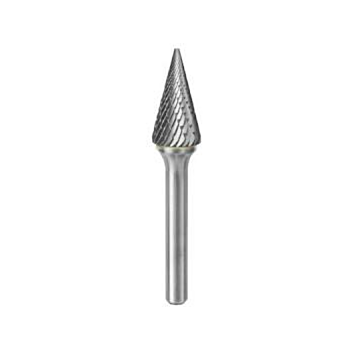 Kietmetalio borfreza SKM Cone 12.7x22.0x6.0 Diamond Cut Tungsten Carbide L=71mm M61222-8 PROCUT