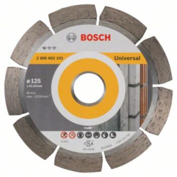 Diamond Cutting Disc  125x1.6x22.2 UNIVERSAL BOSCH 2608602192