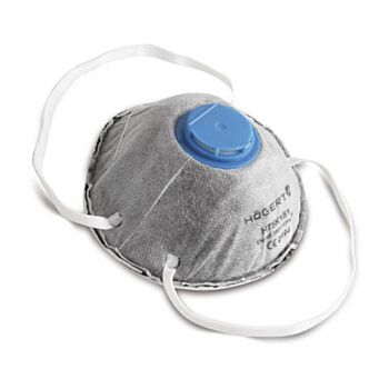 Dust half-mask with valve  FFP2 3pcs. HT5K152 HÖGERT