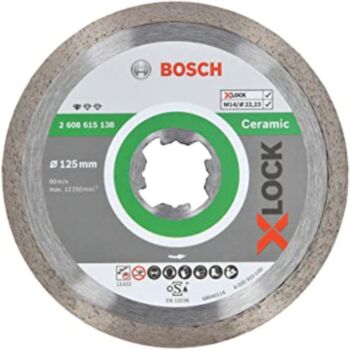 Diamond Cutting Disc  125x1.6x22.2 Standard Ceramic X-LOCK BOSCH 2608615138