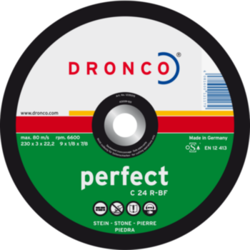 Akmens pjovimo diskas 115x3.0x22 C 24R PERFECT DRONCO 1115015100