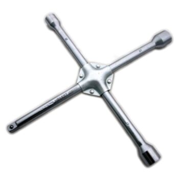 Four way wheel nut wrench 17x19x21x1/2" HT8G310 HÖGERT