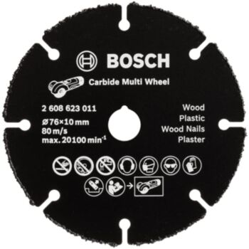 Lõikeketas GWS 12V-76  76x1.0x10 TUNGSTEN Carbide BOSCH 2608623011