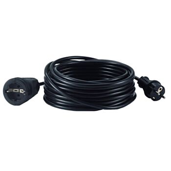 Jätkujuhe 10m PVC must kaabel HO5VV-F3G1.5mm VK10P HEDI