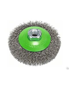 Bevel brush 115x10 M14x2 gofruota viela inox 0.30 mm 0002-513361 OSBORN